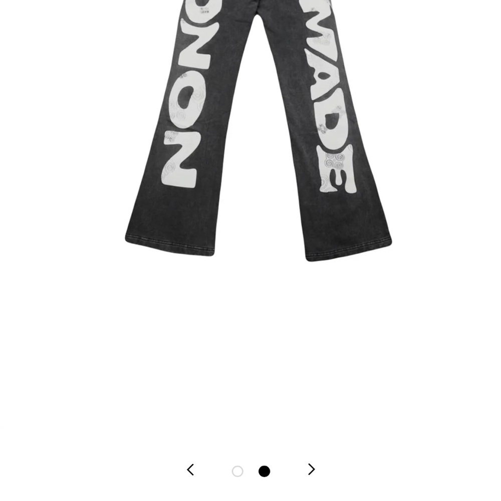 Noise Black and Gray Elastic Waistband Pants
